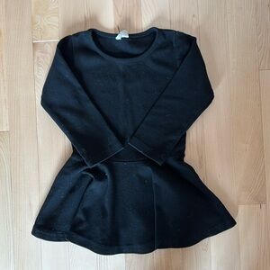 Toddler Girls Black Skater Dress 3T EUC